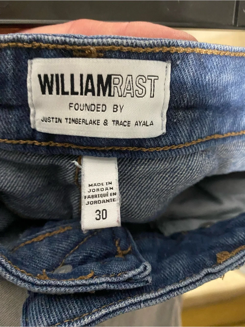 William Rast Dark Blue Denim Cutoff Shorts